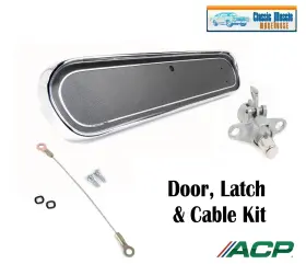 Fm-bg011 Acp 1966 Mustang Glove Box Door Cable And Latch Standard Black By Ships Free