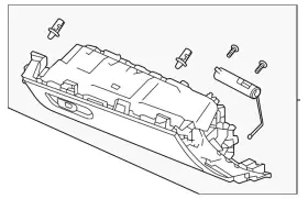 77501-tgv-a16zb Acura Genuine Box Glove Nh900l