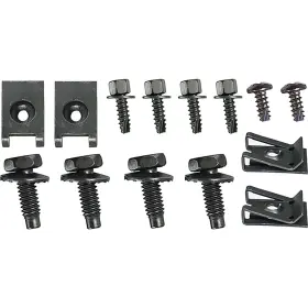G5117k Amk Products 1970-71 Camaro Glove Box Door And Stop Mounting Hardware Set 18 Pieces
