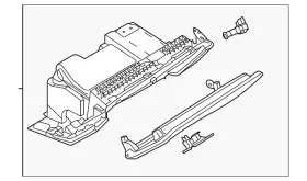 4k1-880-302-b-6ps Audi Genuine Glove Box