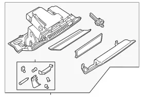 8s1-880-302-a-24a Audi Genuine Glove Box