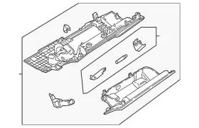 Audi 8w1-880-302-c-bv2 Genuine Glove Box Assembly