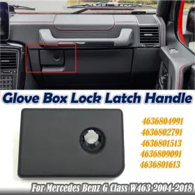 4636804991 Ausmila Glove Box Lock Latch Handle Cover For Mercedes Benz G Class W463 2004-2018 1pcs