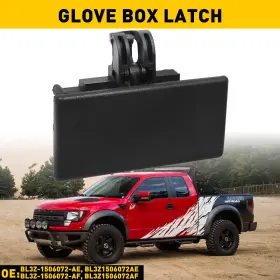 Bl3z-1506072-af Auxito Black Handle Glove Box For 2009-2014 Grey Latch F-150 Ford