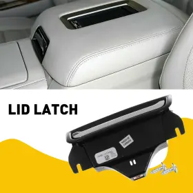 Fsxsk-silverado-14-18 Auxito For 2014-2018 Chevrolet Silverado And Tahoe Center Console Armrest Latch Lid Black