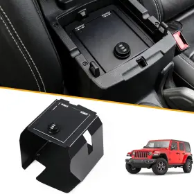 Bestaoo Jl00398 Center Console Safe Box Armrest Lock Security Storage Organizer For Jl