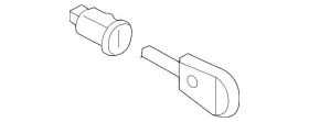 51-16-7-001-461 Bmw Genuine Cylinder And Keys 51167001461