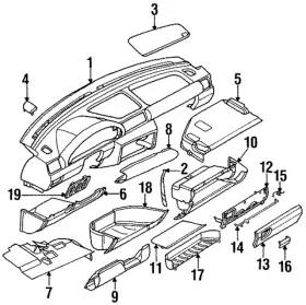 Bmw 51-16-8-222-487 Genuine Glove Box Door