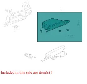 25699252 Buick 2002-2005 Lesabre Front Glove Box Used Oem