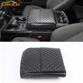 Cherocar20050705fhge638 Cherocar Carbon Fiber Pattern Center Console Armrest Box Cover Pad Mat For Ford F150 21