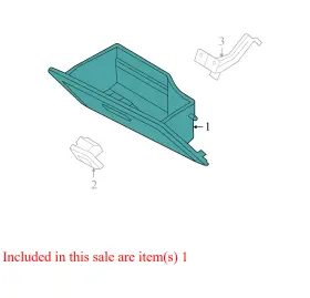 96443395 Chevrolet 2004-2008 Aveo Front Glove Box Assembly Used Oem