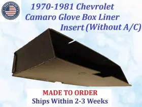 Cam-gbx-030 Chevrolet New 1970-1981 Chevy Camaro - Without A/c Glove Box Liner Insert #cam-gbx-030