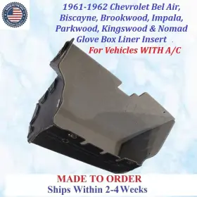 Cvy-gbx-095 Chevrolet New 1961-62 Chevy Bel Air Biscayne Impala Nomad Glove Box Liner #cvy-gbx-095