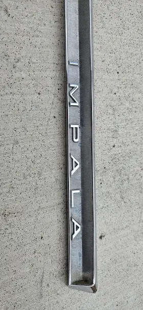 64gbe Chevrolet Parts Source 1964 64 Chevy Impala Glove Box Chrome Emblem Trim Molding