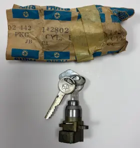 2802442 Chrysler New Old Stock Glove Box Lock For 1967-8 Plymouth Fury Models Mopar #2802442
