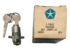 2935900 Chrysler New Old Stock Glove Box Lock For 1966-69 Dodge/plymouth Models Mopar #2935900