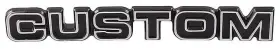 Tr04460g Dennis Carpenter 1977-79 Ford F-series Truck/bronco Glove Box Door Emblem Inch Custom