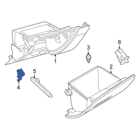 68280478aa Dodge Oe For Hornet 2023-2024 Front Right Glove Box Door Striker