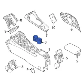 7mu16lxhaa Dodge Oe For Hornet 2023-2025 Console Cup Holder