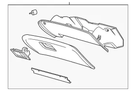 3w1z-54060t10-aac Ford Genuine Glove Box Assembly