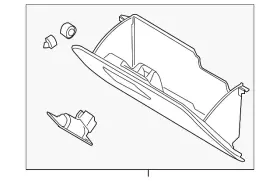 4l5z-1006024-aaa Ford Genuine Glove Box Assembly