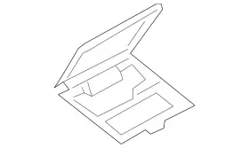6g1z-5446140-ad Ford Genuine Compartment Door 6g1z-5446140-ad Ford Genuine Compartment Door