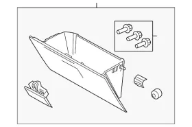 Bc3z-2506024-ab Ford Genuine Glove Box Assembly