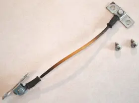 C1sb-63060a08-a Ford 1961-1963 Thunderbird Glove Box Door Check Cable Support Strap And Screws Oem