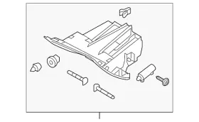 Cv6z-5806010-ba Ford Genuine Glove Box Frame