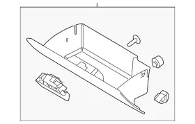 Da8z-7406024-ab Ford Genuine Glove Box Assembly