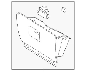 Fl7z-78060t10-ac Ford Genuine Glove Box Assembly