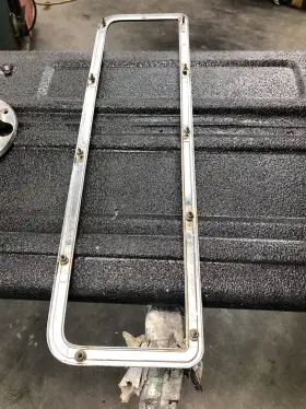 Ft117 Ford 1973 74 75 76 77 78 79 Truck Glove Box Surround Nice Shape Metal