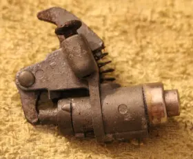 Fy-961 Ford Glove Box Lock Assembly/push Button Release From 1940s Product No. Fy 961