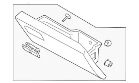 Hc3z-25060t10-bc Ford Genuine Glove Box Door