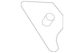 Hc3z-9906064-ba Ford Genuine Lower Striker Hc3z-9906064-ba Ford Genuine Lower Striker