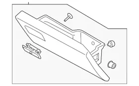 Kc3z-25060t10-be Ford Genuine Glove Box Door Kc3z-25060t10-be Ford Genuine Glove Box Door