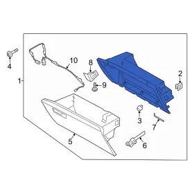 Rb5z7806024ba Ford Oe Front Glove Box