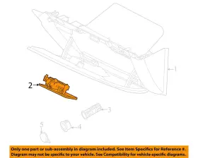 9c241506072aa Ford Oem 15-24 E-350 Super Duty Instrument Panel Glove Box-handle