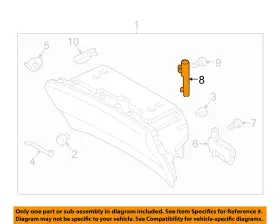 Fa1z5806200a Ford Oem Lincoln 2016 Mkx Glove Compartment Box-damper Shock Strut