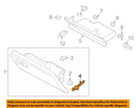 Hc3z5806200b Ford Oem 15-22 Expedition Instrument Panel Glove Box-damper