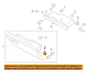 W717734s300 Ford Oem 15-20 F-150 Glove Box-glove Box Door Sleeve