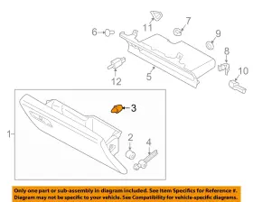 W717835s300 Ford Oem 15-20 F-150 Glove Box-glove Box Door Bumper