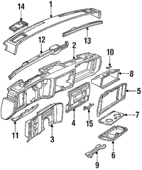 01645967 Gm Genuine Glove Box Door