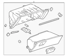 09009199 Gm Genuine Glove Box Assembly