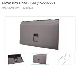 15220222 Gm Genuine Medium Gray Instrument Panel Compartment Door New 97-08