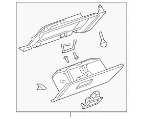 15263198 Gm Genuine Glove Box Assembly