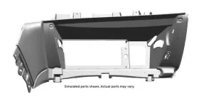 23455385 Gm Genuine Jet Black Instrument Panel Compartment Door Opening Frame