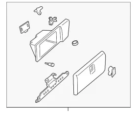 25789446 Gm Genuine Glove Box Assembly