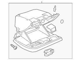 25800670 Gm Genuine Ebony Instrument Panel Compartment
