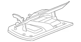 25867249 Gm Genuine Ebony Instrument Panel Compartment